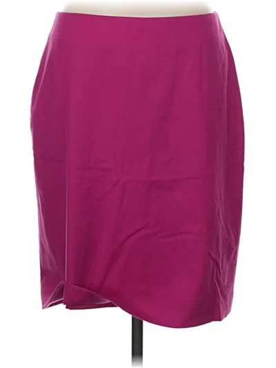 Pre-owned Talbots Wool Skirt In Purple