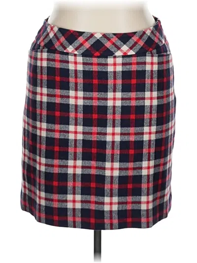 Pre-owned Talbots Wool Skirt In Red