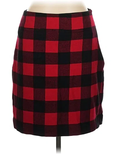 Pre-owned Talbots Wool Skirt In Red