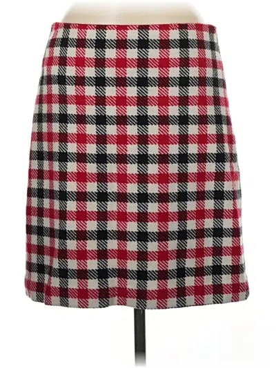 Pre-owned Talbots Wool Skirt In Red