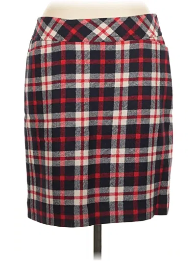 Pre-owned Talbots Wool Skirt In Red