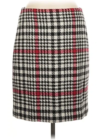 Pre-owned Talbots Wool Skirt In Red