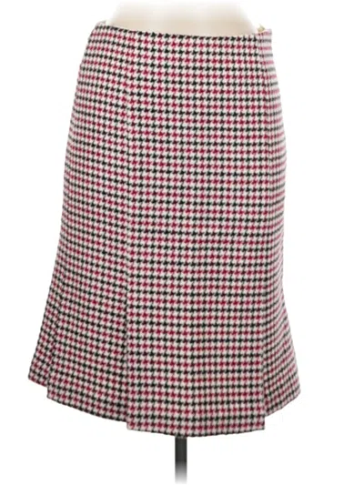 Pre-owned Talbots Wool Skirt In Red