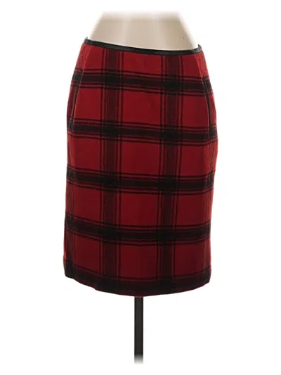 Pre-owned Talbots Wool Skirt In Red