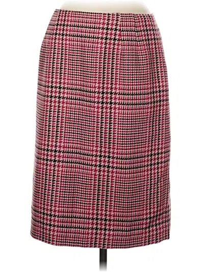 Pre-owned Talbots Wool Skirt In Red