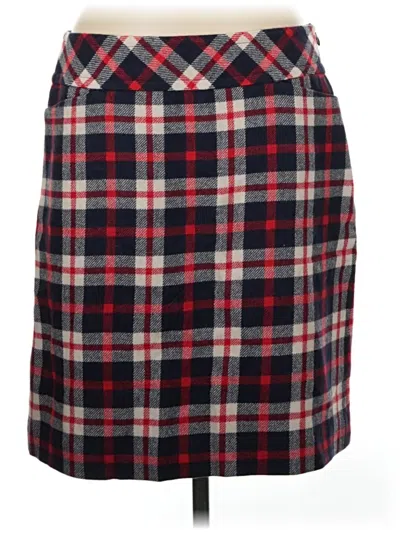 Pre-owned Talbots Wool Skirt In Red