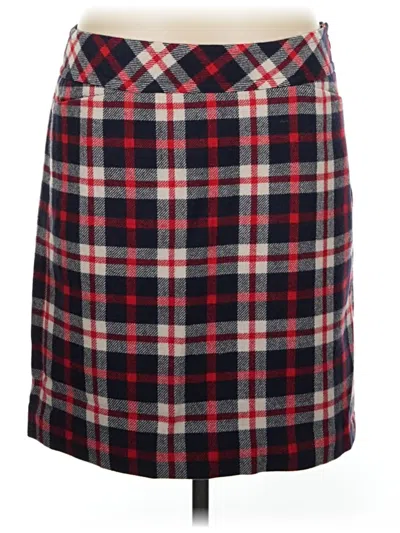 Pre-owned Talbots Wool Skirt In Red