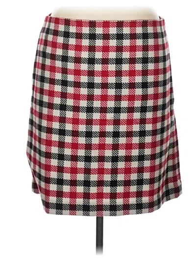 Pre-owned Talbots Wool Skirt In Red