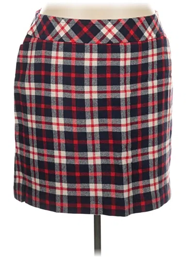Pre-owned Talbots Wool Skirt In Red