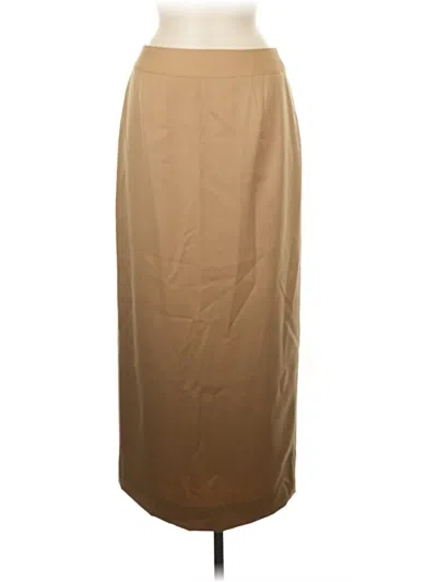 Pre-owned Talbots Wool Skirt In Tan