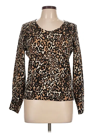 Pre-owned Talbots Wool Sweater In Brown