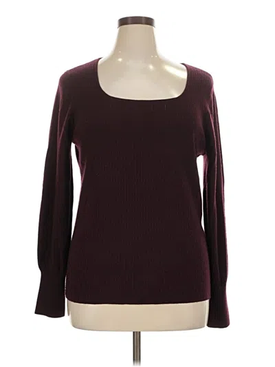 Pre-owned Talbots Wool Sweater In Burgundy
