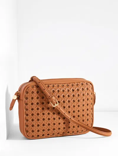 Talbots Woven Crossbody Bag - Havana Tan - 001  In Brown