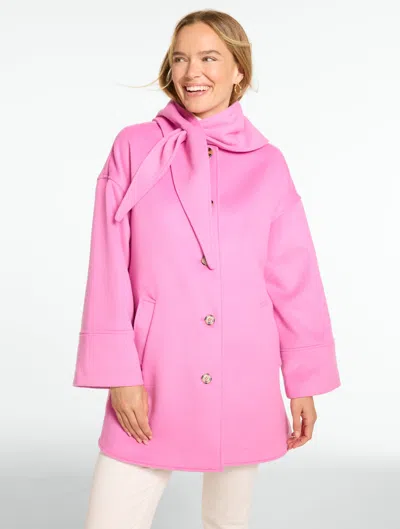 Talbots Wrap Scarf Jacket - Dark Blush - Xs  In Pink