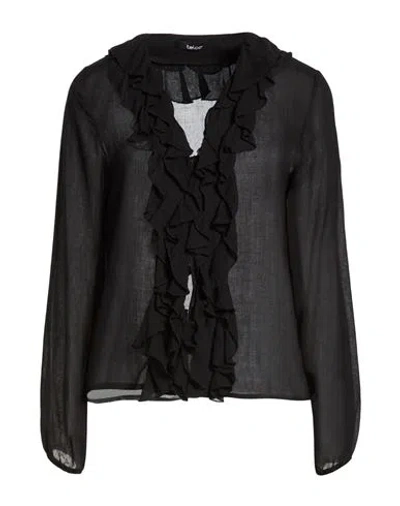 Talco Woman Shirt Black Size S Viscose, Wool
