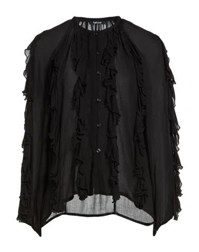 Talco Woman Shirt Black Size S Viscose, Wool