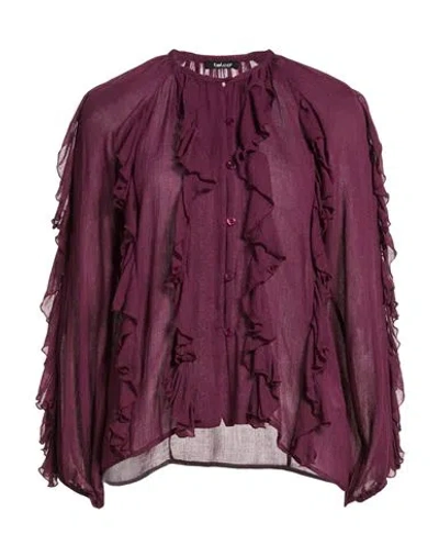 Talco Woman Shirt Burgundy Size S Viscose, Wool