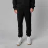 Talentless Heavyweight Embroidered Sweatpants In Pitch Black And Bone In Black