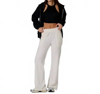 Talentless Lightweight French Terry Lounge Pants In Ecru In White