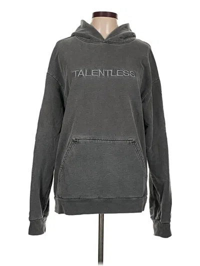 Pre-owned Talentless Pullover Hoodie In Gray