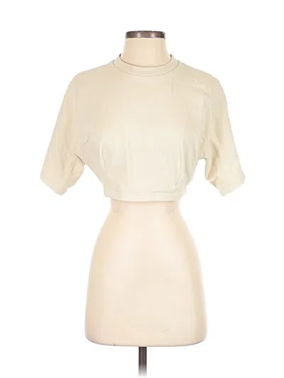 Pre-owned Talentless Short Sleeve Turtleneck In Ivory