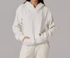 Talentless Simple Lightweight Hoodie In Ecru In White