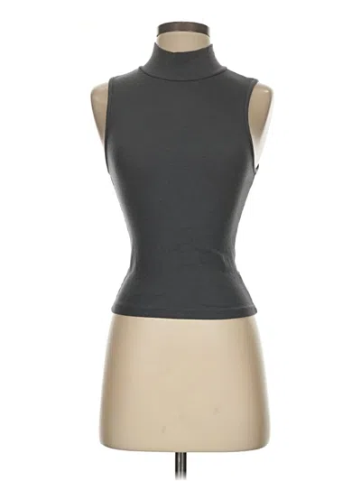Pre-owned Talentless Sleeveless Top Gray High Neck Tops