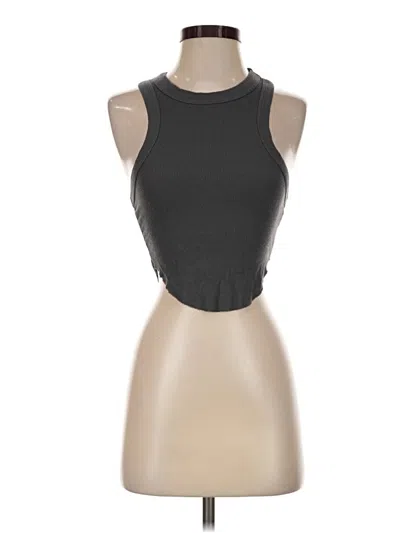 Pre-owned Talentless Tank Top Black Halter Neckline Tops