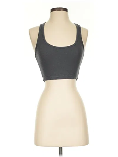 Pre-owned Talentless Tank Top Gray Halter Neckline Tops