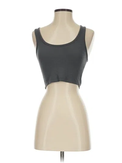 Pre-owned Talentless Tank Top Gray Strapless Neckline Tops