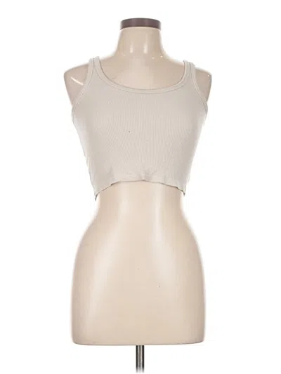Pre-owned Talentless Tank Top Tan Strapless Neckline Tops