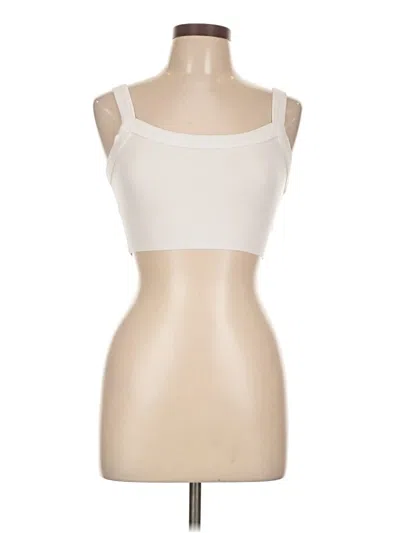 Pre-owned Talentless Tube Top Ivory Strapless Neckline Tops In White