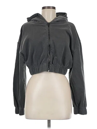 Pre-owned Talentless Zip Up Hoodie In Gray