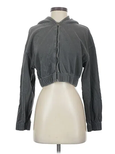 Pre-owned Talentless Zip Up Hoodie In Gray