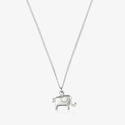 Tales From The Earth Kids' Silver Elephant Necklace