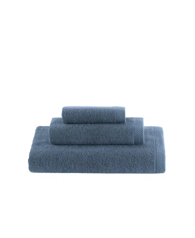 Talesma Cote D'azur 100% Turkish Cotton 3-pc. Bath Towel Set In Blue