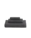 Talesma Cote D'azur 100% Turkish Cotton 3-pc. Bath Towel Set In Charcoal