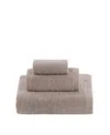 Talesma Cote D'azur 100% Turkish Cotton 3-pc. Bath Towel Set In Taupe