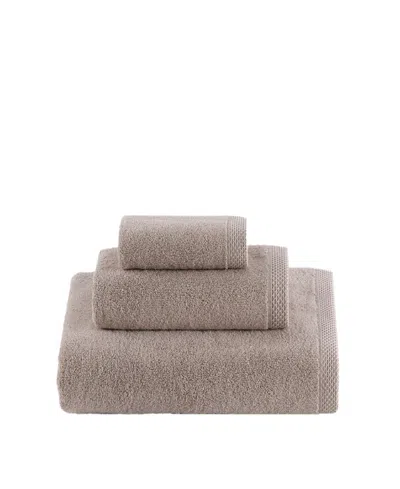 Talesma Cote D'azur 100% Turkish Cotton 3-pc. Bath Towel Set In Taupe