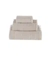 Talesma Embiez Turkish Cotton Waffle 3-pc. Bath Towel Set In Ecru