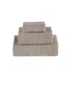 Talesma Embiez Turkish Cotton Waffle 3-pc. Bath Towel Set In Taupe