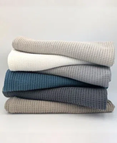 Talesma Embiez Turkish Cotton Waffle Bath Towels In Charcoal