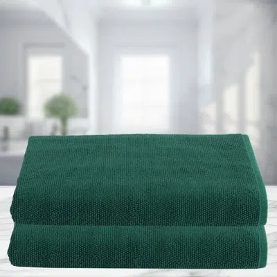 Talesma Lerins 2 - Piece Turkish Cotton Bath Sheet Same-size Set Guest Room Case Pack In Green