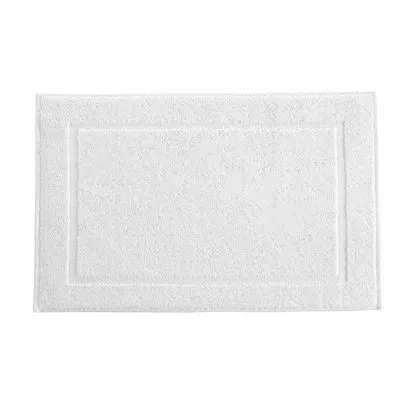 Talesma Lerins Solid Color Bath Mat Floor Towel In White