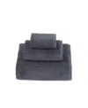 Talesma Lerins Turkish Cotton 3-pc. Bath Towel Set In Charcoal