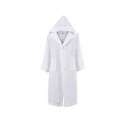 Talesma Muslin Junior Muslin Bathrobe In White