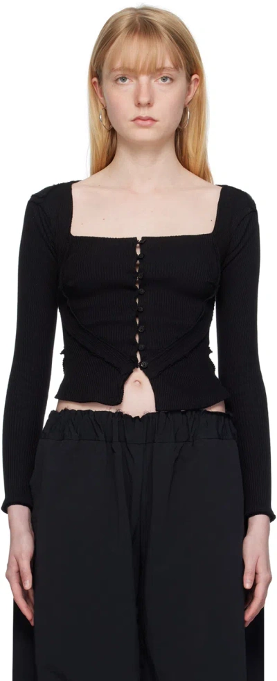 Talia Byre Black Corset Blouse