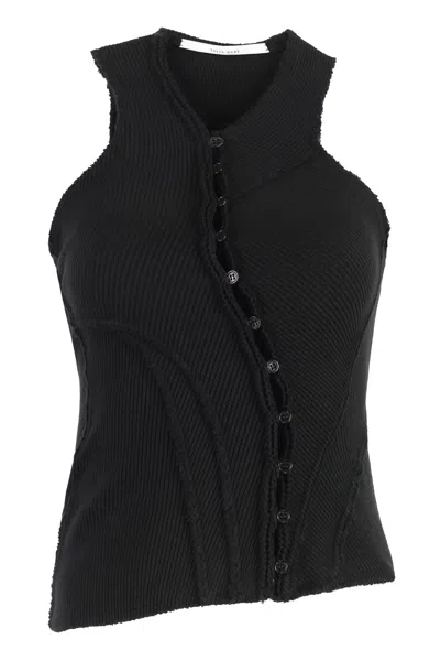 Talia Byre Cotton Tank Top In Black