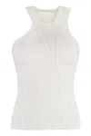 Talia Byre Cotton Tank Top In White