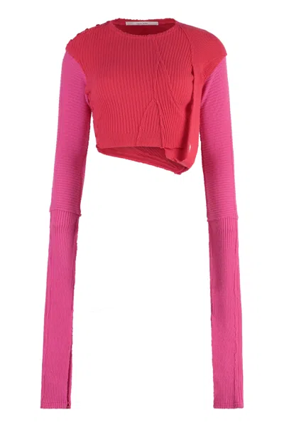 Talia Byre Knitted Top In Pink